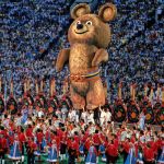 Porte-clés Officiel Jeux Olympiques Los Angeles 1984 - Mascotte Sam L'aigle - Vintage