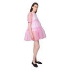 CATHECLISMA - Isabelle Dress in Pink Organza
