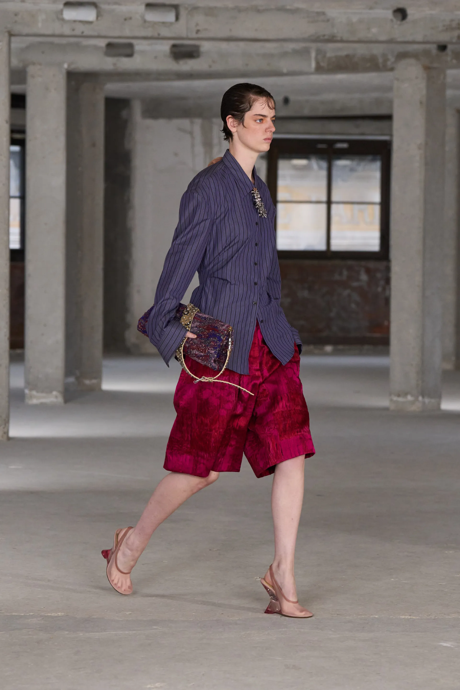 トップス Dries Van Noten second skin power net Show SS 25 Women | Dries Van Noten