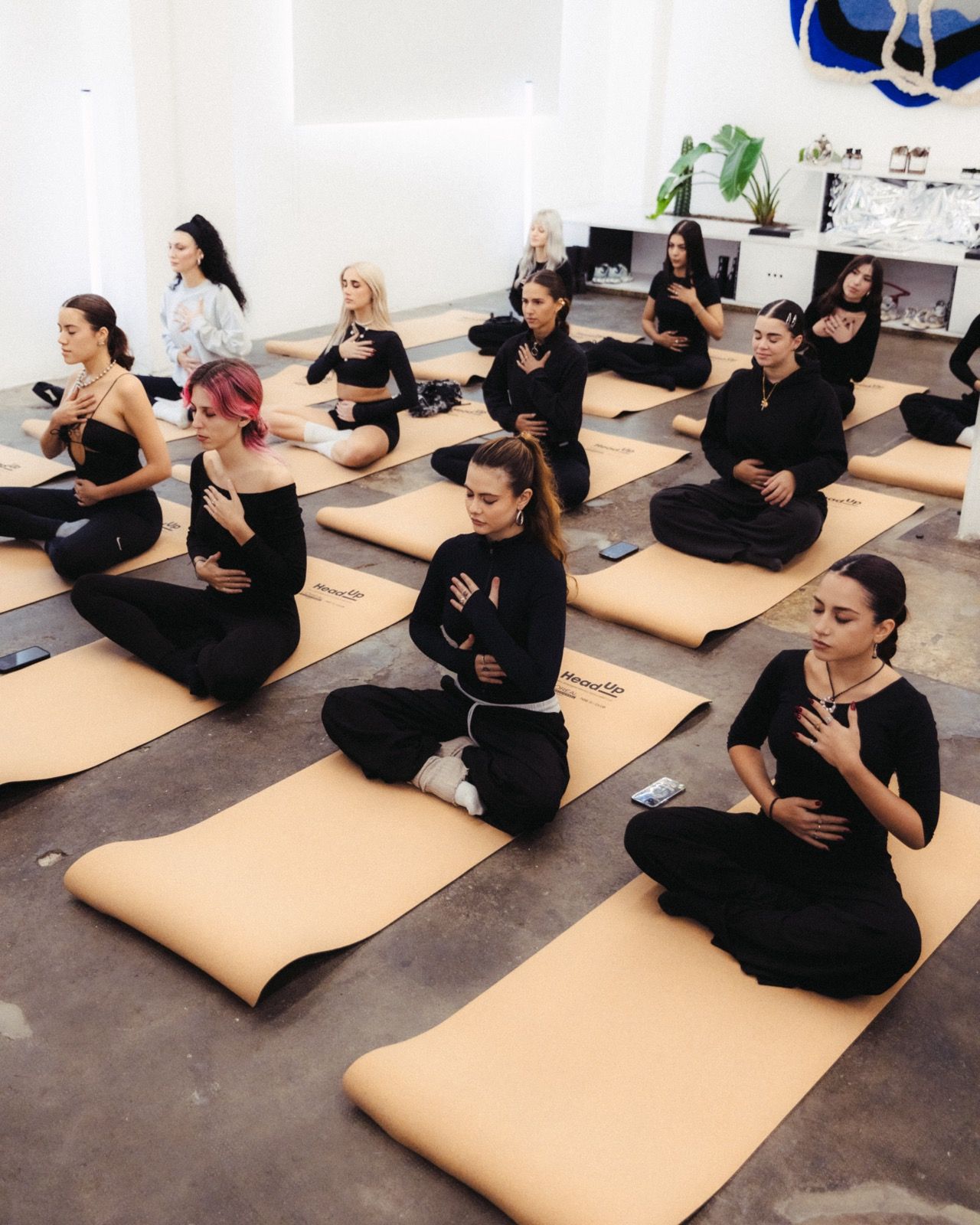 L'Oreal Professionnel is committed to its brand cause HeadUp to raise awareness about the importance of mental well-being for hairstylists On the occasion of World Mental Health Day, L’Oréal Professionnel presents to its HeadUp community and gives them a yoga and gratitude session in the heart of Milan | Image 537485