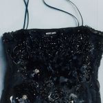 Miu Miu's Christmas is Upcycled, a sustainable collection between past and present The actress Emma Corrin is wearing it, photographed by Lengua | Image 542840