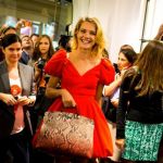 Natalia Vodianova with Furla Piper Lux at VFNO Moscow