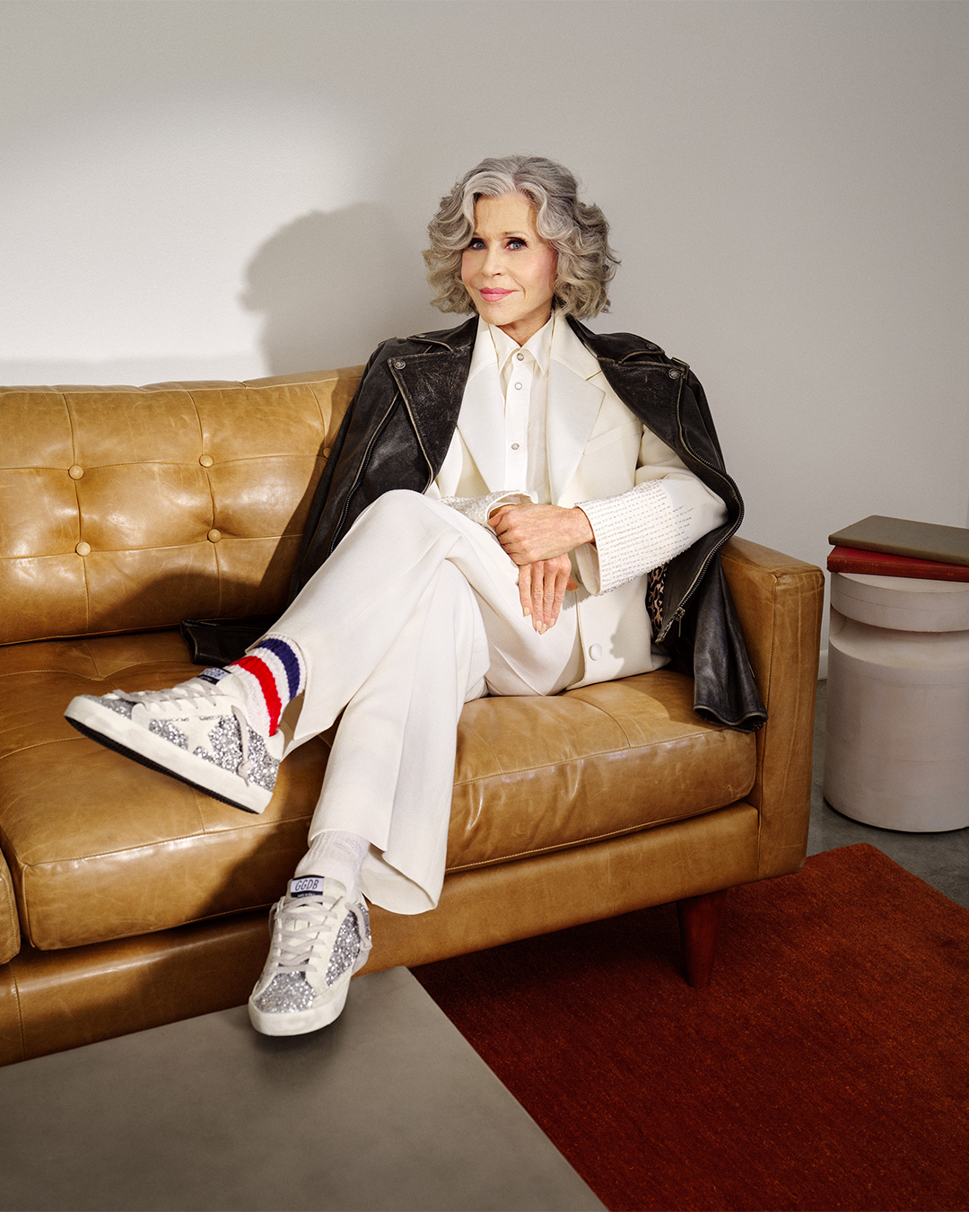 The new Golden Goose campaign is filled with di Super Stars With Jane Fonda to celebrate 25 years of the brand