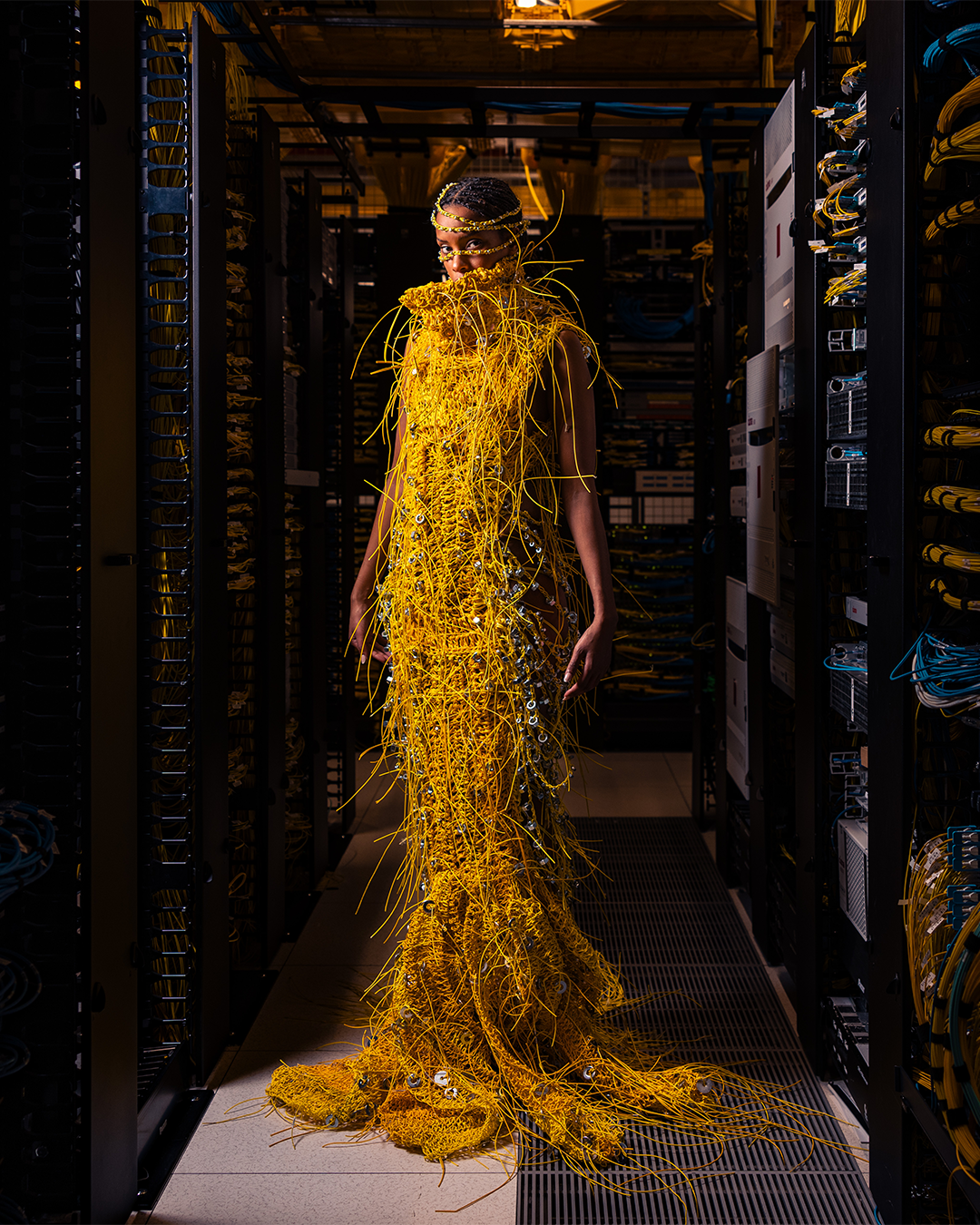 Maximilian Raynor turned the Internet into a dress With Equinix's help