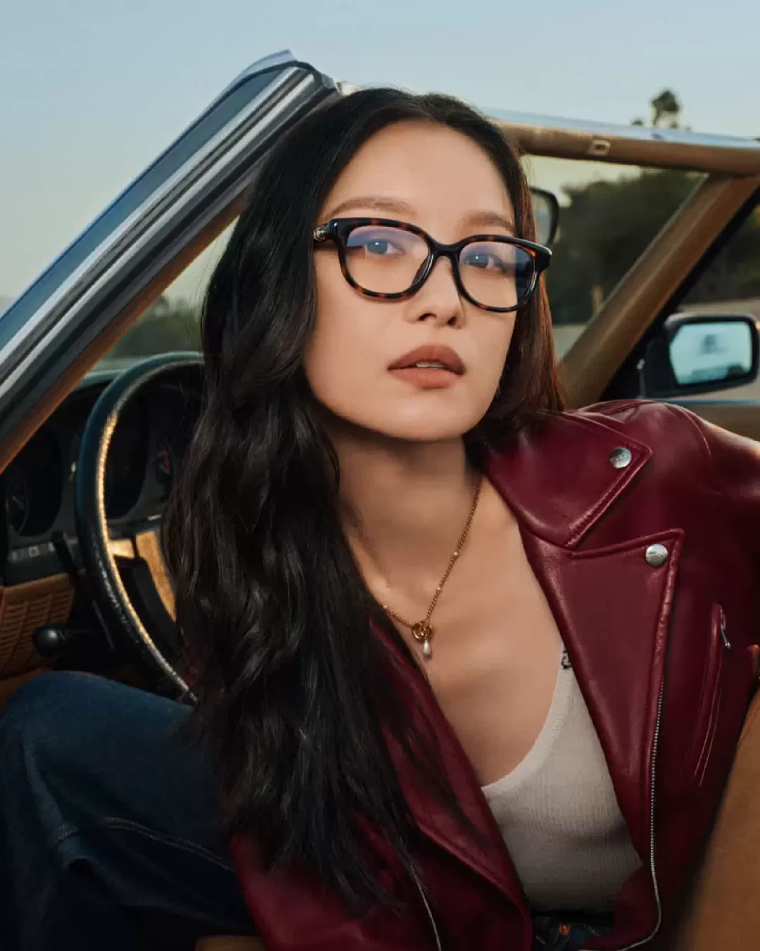 Gucci Eyewear takes everyone on the road for SS25 The campaign also stars actress and brand ambassador Ni Ni