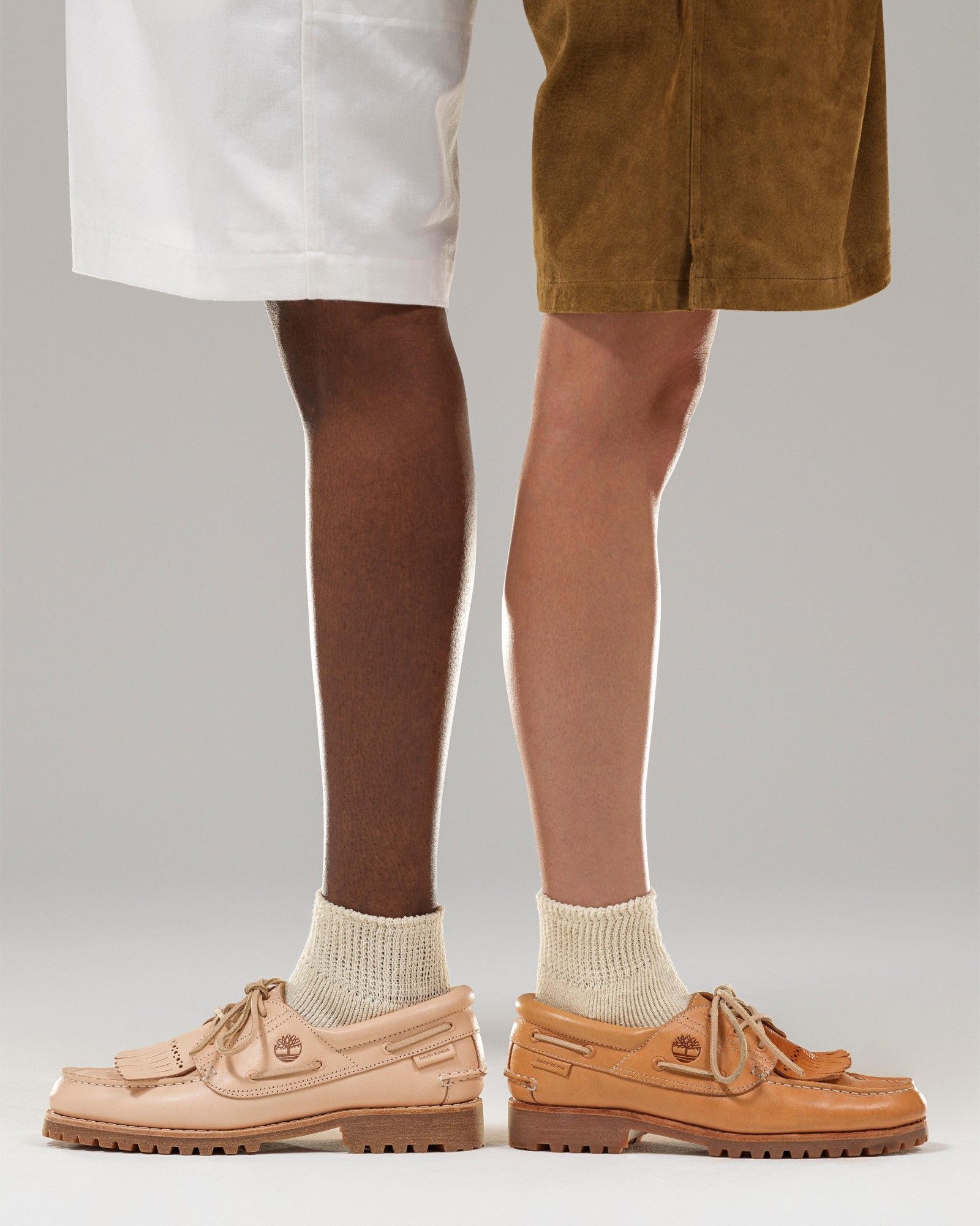 Timberland and Hender Scheme's first collaboration. A link-up featuring the 3-Eye Lug Boat Shoe at its center.