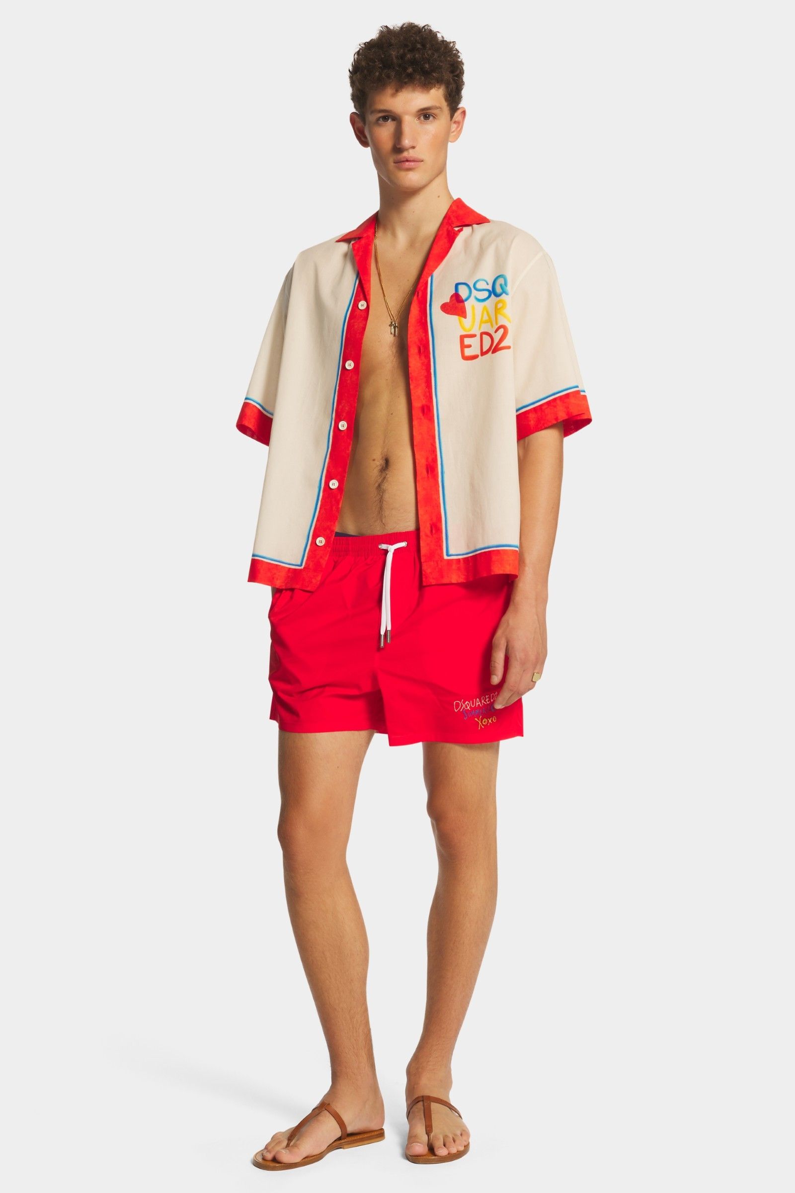 ショートパンツ DSQUARED2 Dsquared2 Summer Lovers cotton shorts Summer Lovers Sunset Shorts