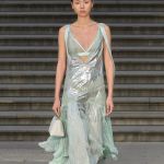 Metallic is the sizzling (and surprisingly versatile) trend for spring/summer 2025 Quicksilver on the skin, but also gold, bronze, and metallic finishes | Image 567650