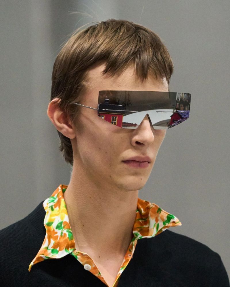 Sunnei glasses that look like swimming pool goggles - nss magazine