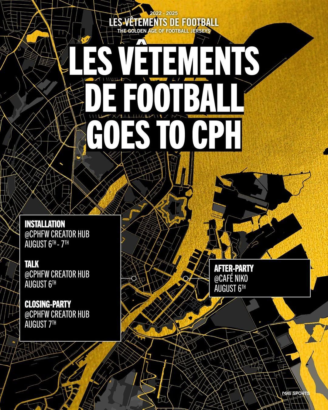 nss sports goes to Copenaghen Le Vêtements de Football – The Golden Age of Football Jerseys strikes again