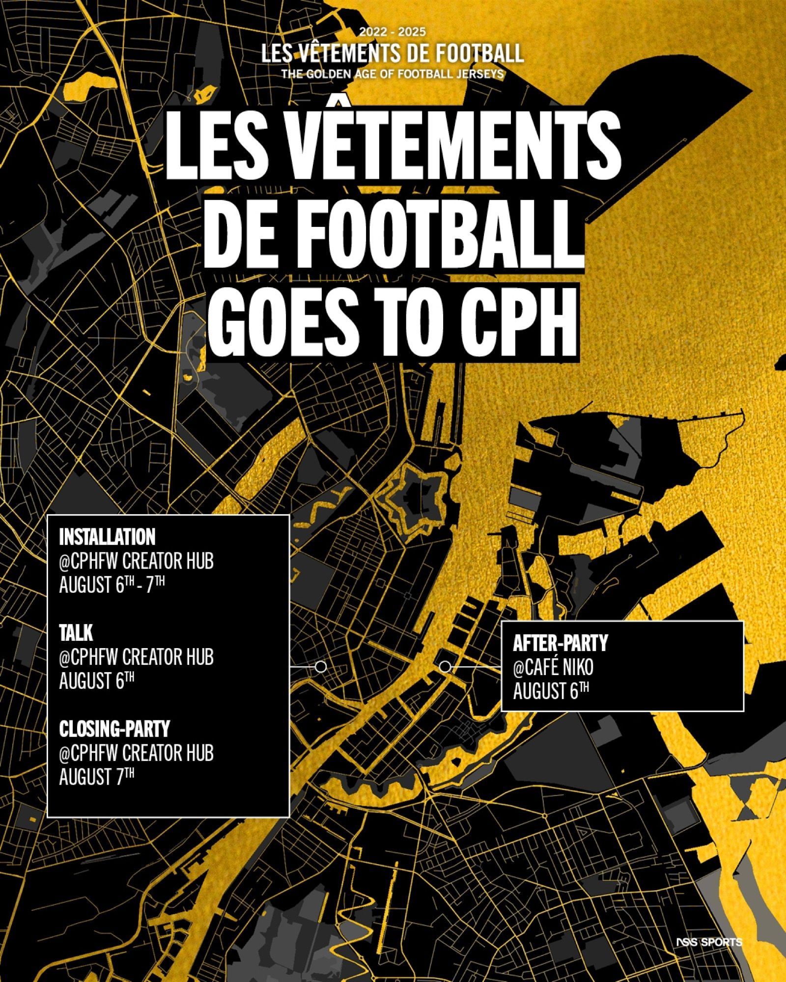 nss sports goes to Copenaghen Le Vêtements de Football – The Golden Age of Football Jerseys strikes again