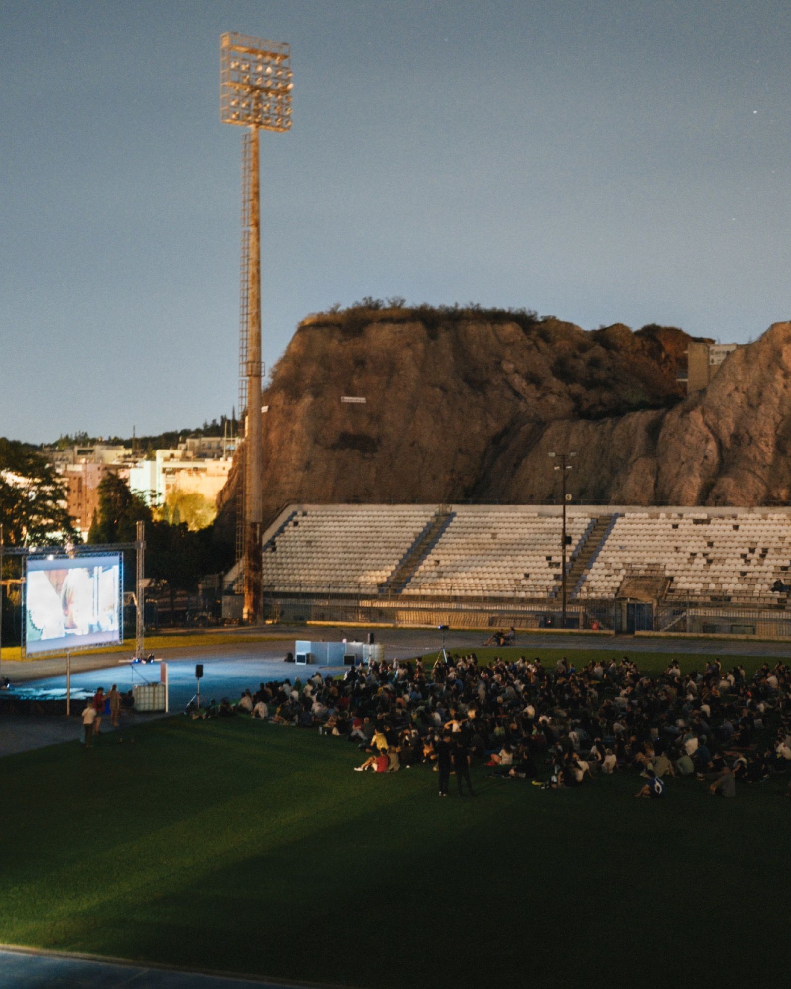 Athens Kallithea screened a film at its stadium For a Few Dollars More, by Ennio Morricone