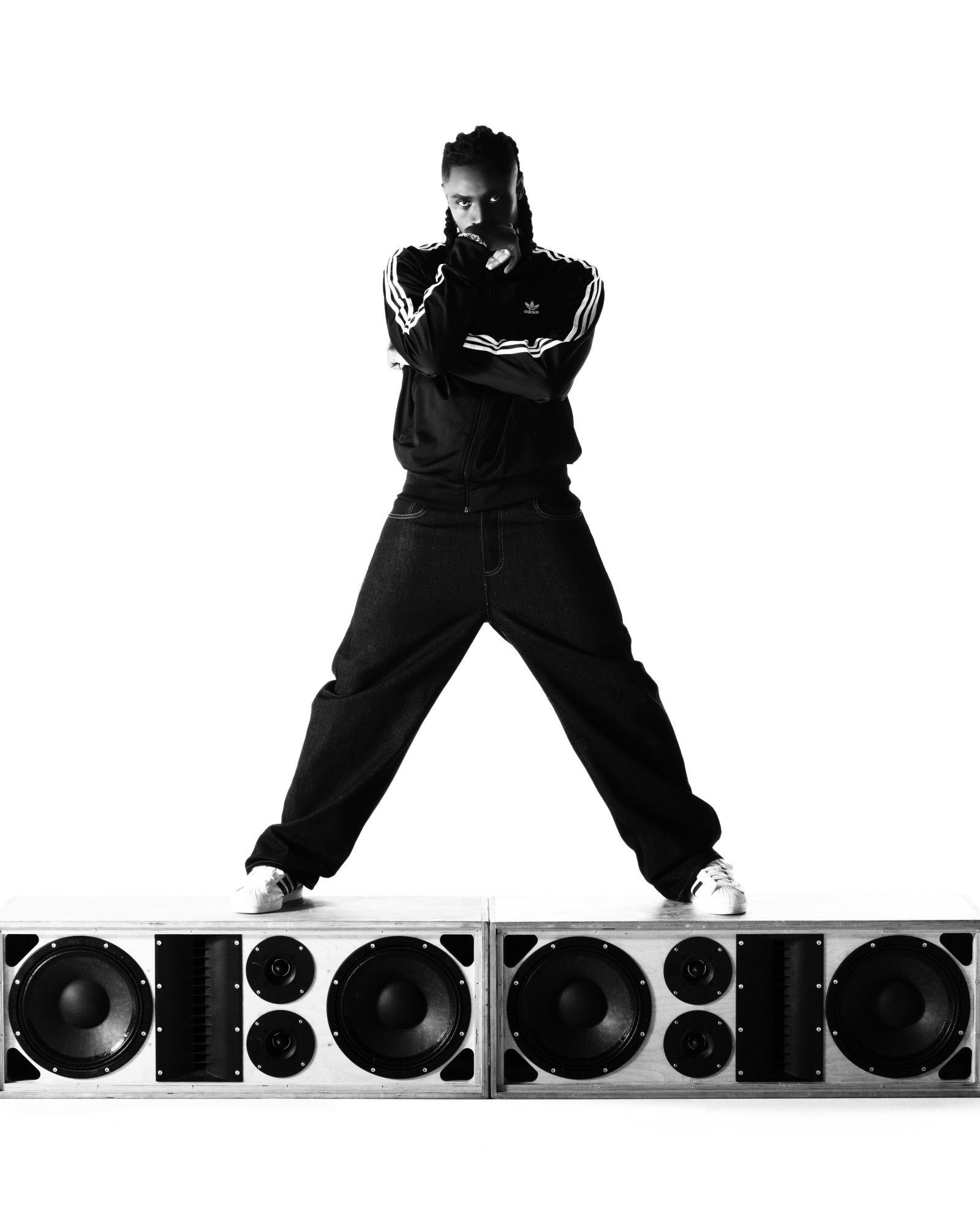 The new FW25 campaign by adidas Superstar Rose Villain and Moise Kean celebrate the iconic sneaker