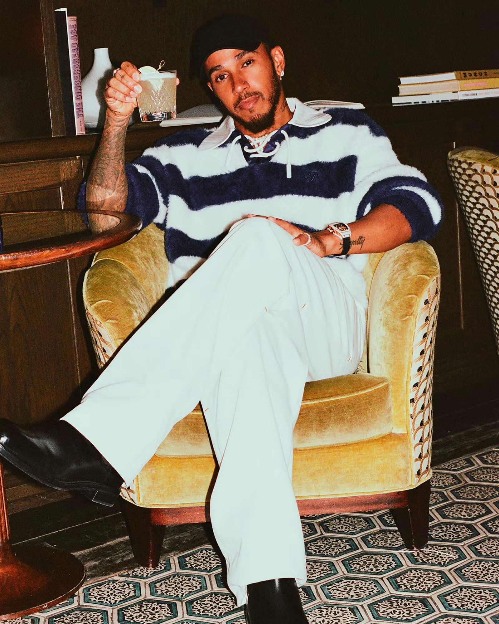 Soho House and Lewis Hamilton created an exclusive pop-up at the Monza Grand Prix&apos;s paddock  The Ferrari driver personally contributed to shaping House 44