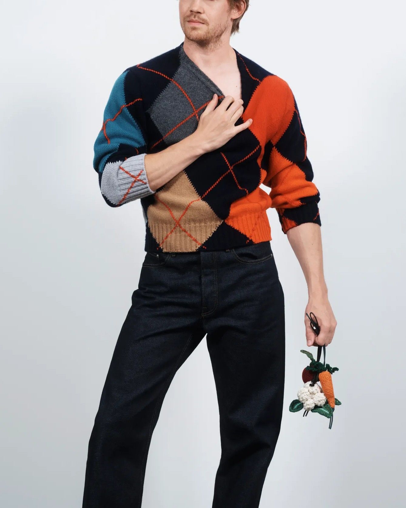 Are argyle sweaters still nerdy?  The diamond pattern: from school cliché to contemporary trend