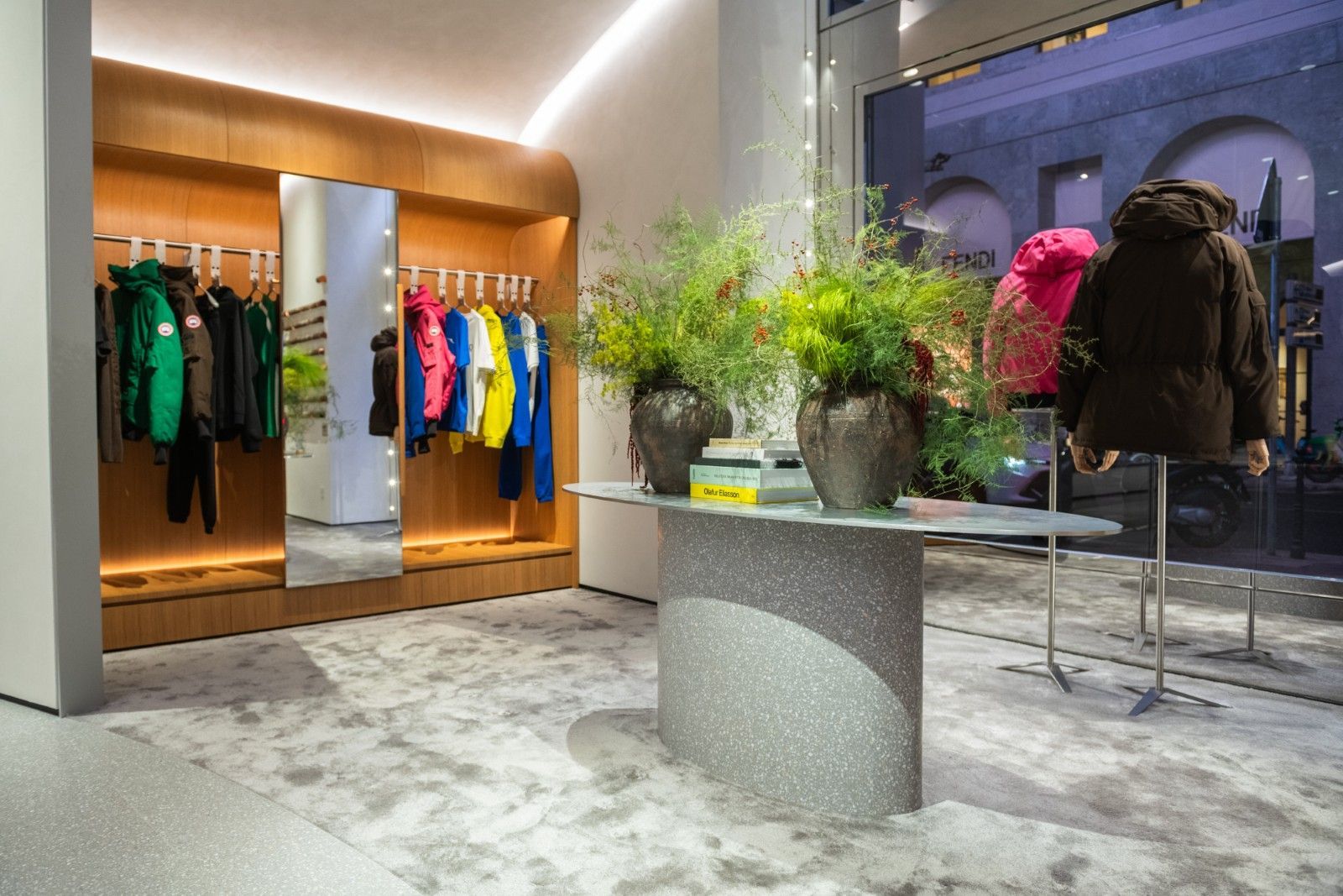 What went down at the opening of Canada Goose's new Italian flagship store in Milan A dialogue between the Arctic and the Alps in the heart of the Quadrilatero | Image 593475