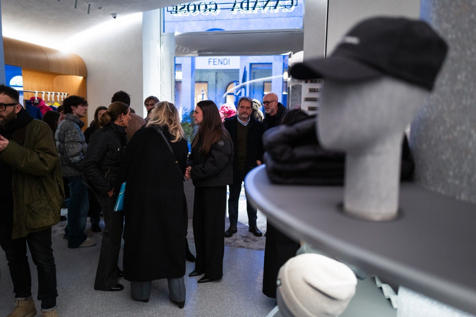 What went down at the opening of Canada Goose's new Italian flagship store in Milan A dialogue between the Arctic and the Alps in the heart of the Quadrilatero | Image 593592