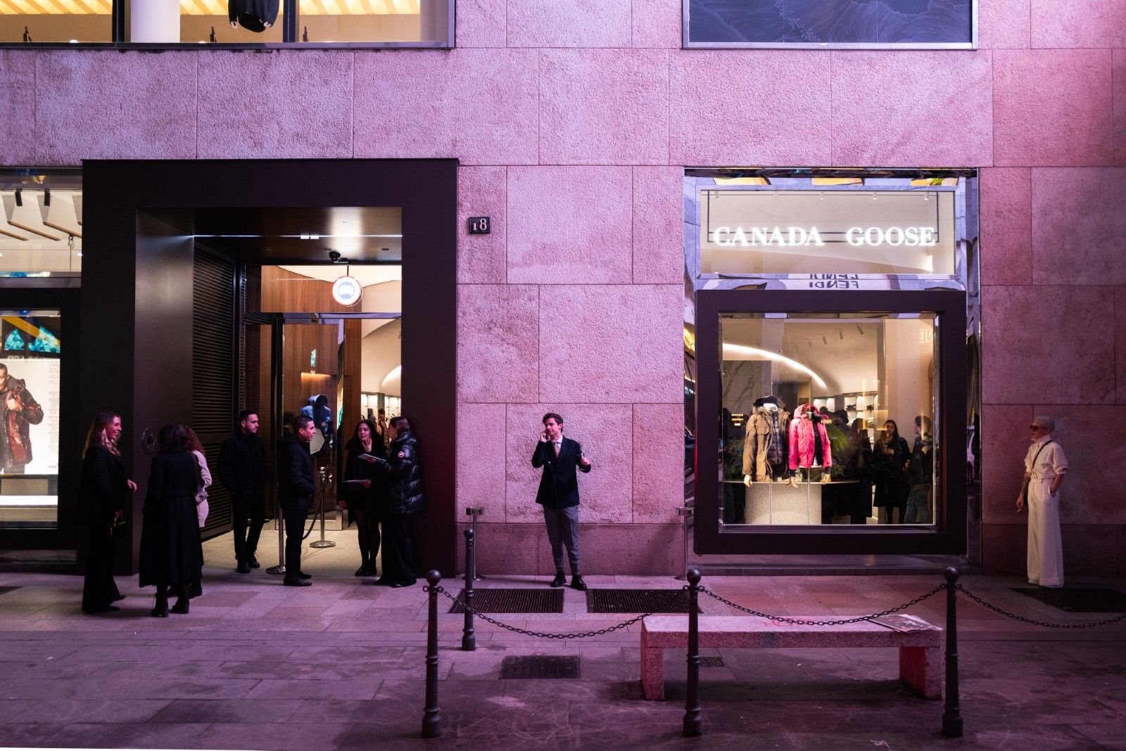 What went down at the opening of Canada Goose's new Italian flagship store in Milan A dialogue between the Arctic and the Alps in the heart of the Quadrilatero | Image 593453