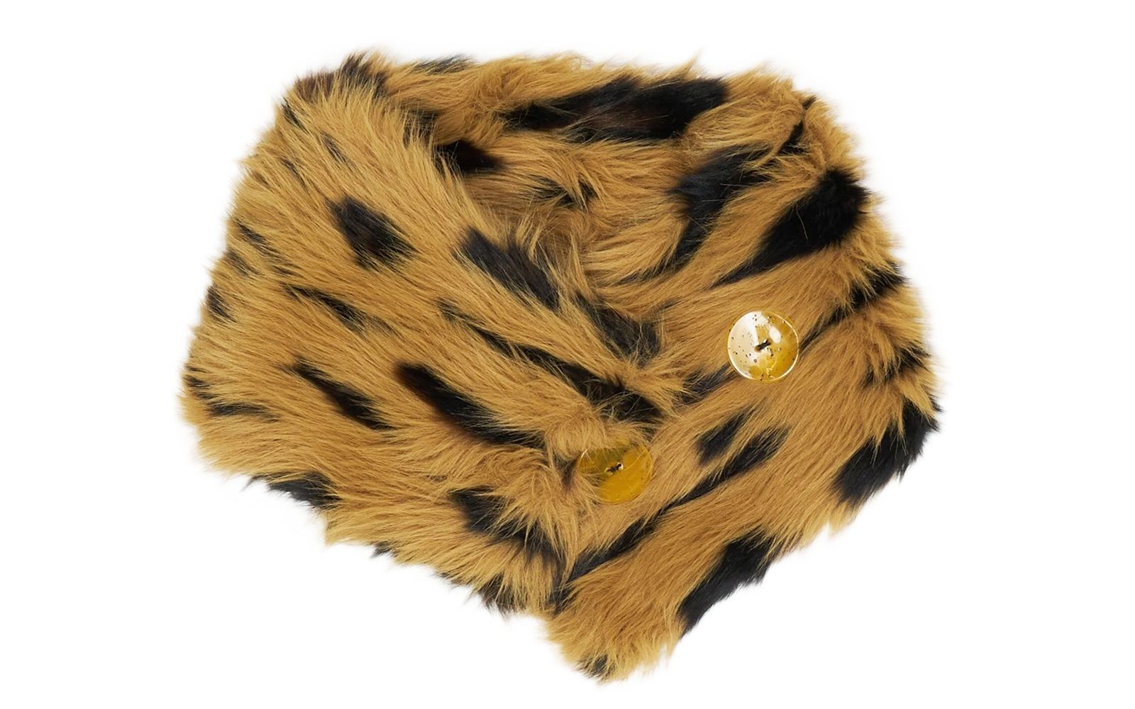 BIMBA Y LOLA - Brown fur collar