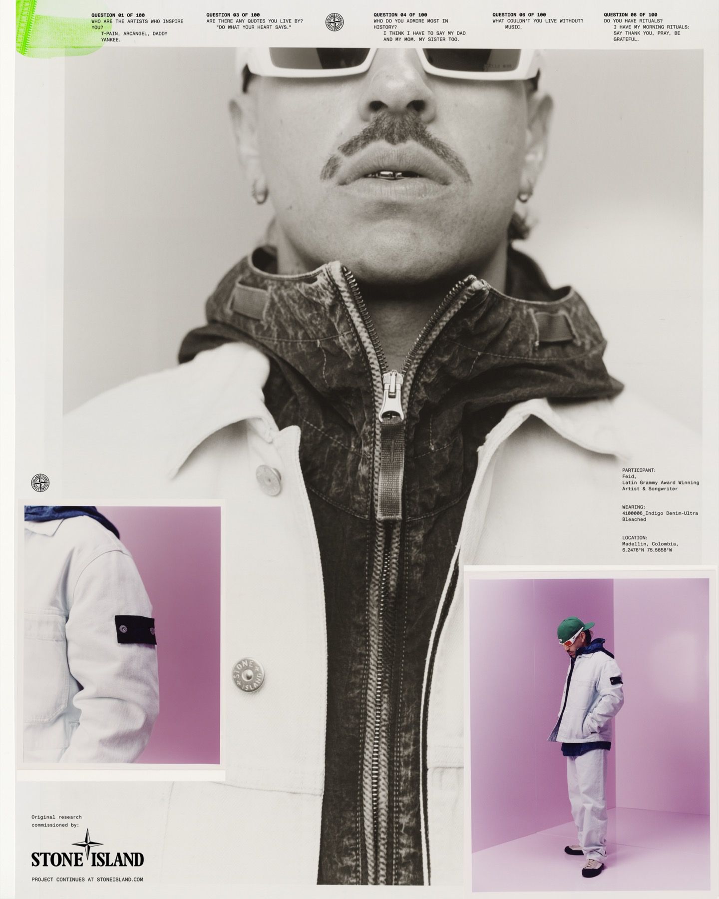 Feid e Charlie Hunnam sono i volti della campagna Denim Research di Stone Island La nuova SS26 celebra il denim e le sue trasformazioni | Image 606152