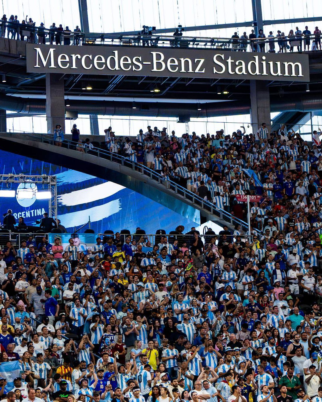 The Mercedes logo has caused a problem for FIFA Atlanta's stadium is the only one to have been granted an exemption for the 2026 World Cup