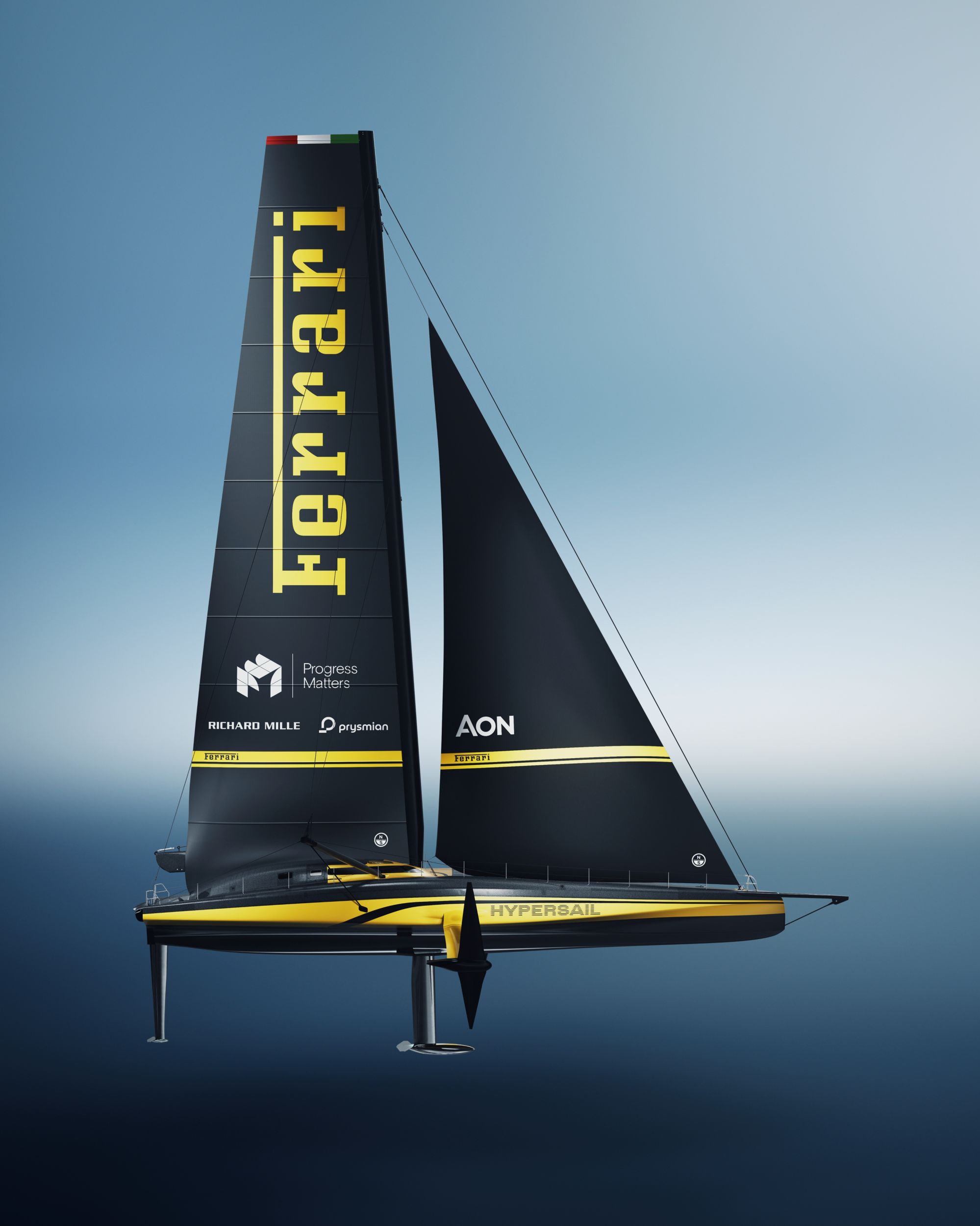 The first ever Ferrari sailboat is not red A bold new livery