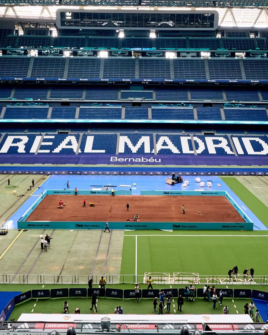 Il Bernabéu ora è anche un campo da tennis Sarà una sede di allenamento durante il Masters 1000 di Madrid