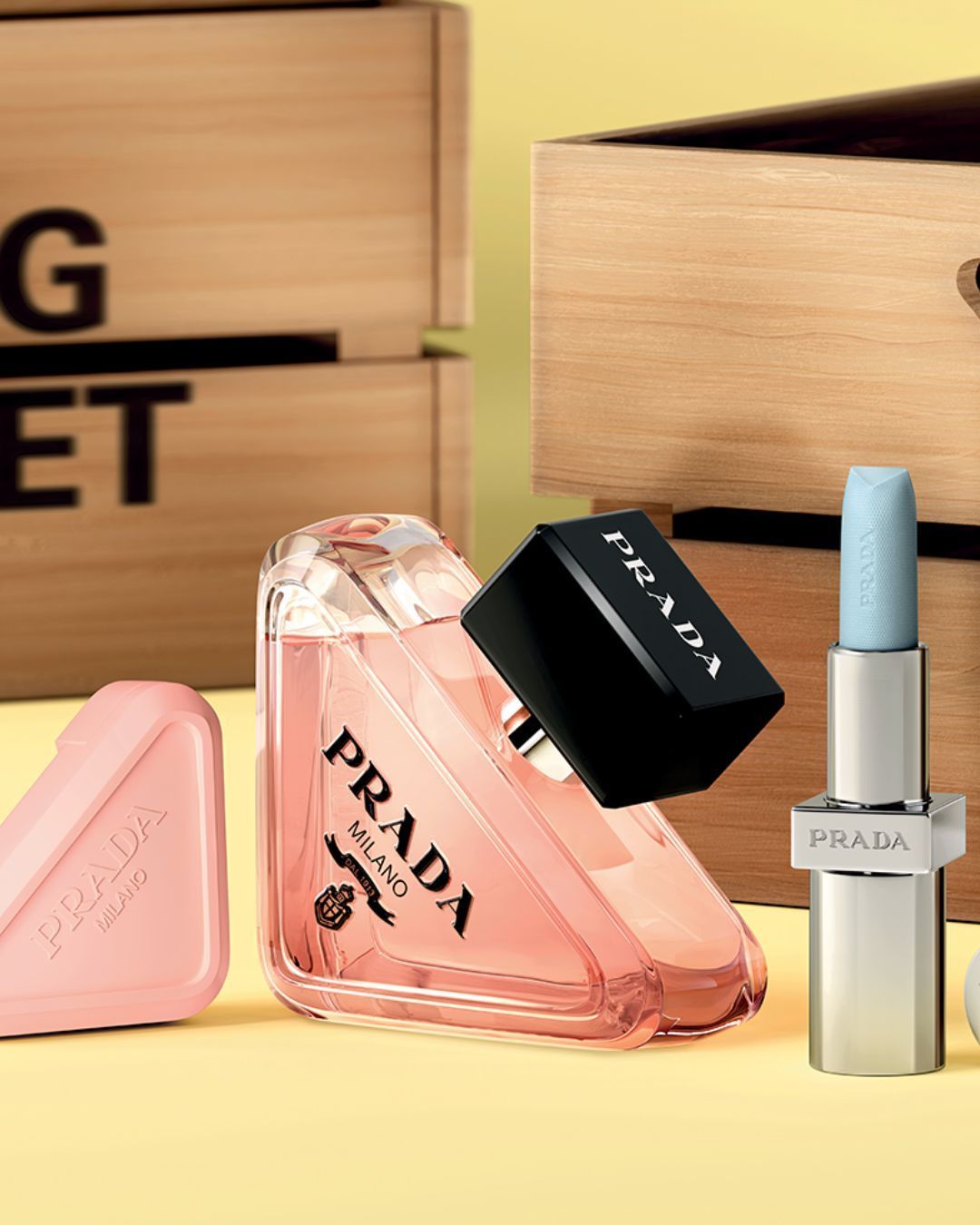 Prada Beauty presents Prada Spring Market Where you can experience the world of Prada Beauty in an immersive and inspiring way