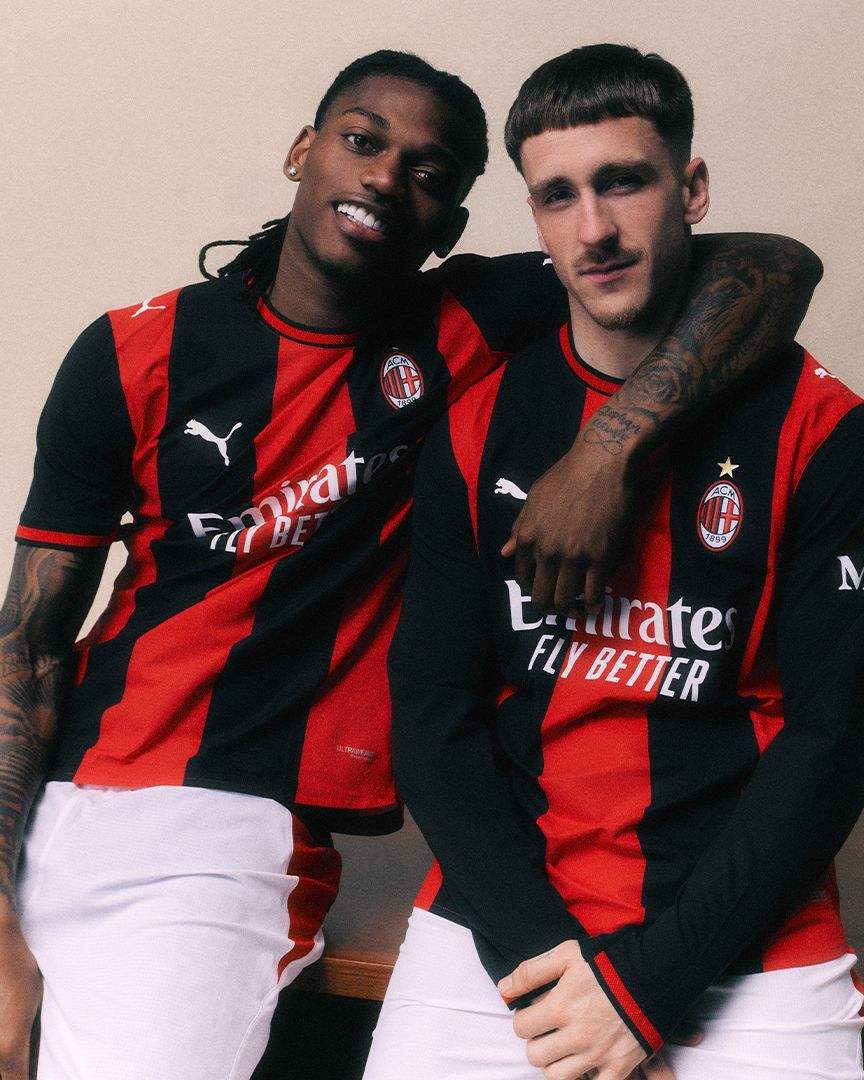 AC Milan return to a timeless aesthetic with the new 2026/27 Home kit PUMA is bringing back the iconic wide red and black stripes