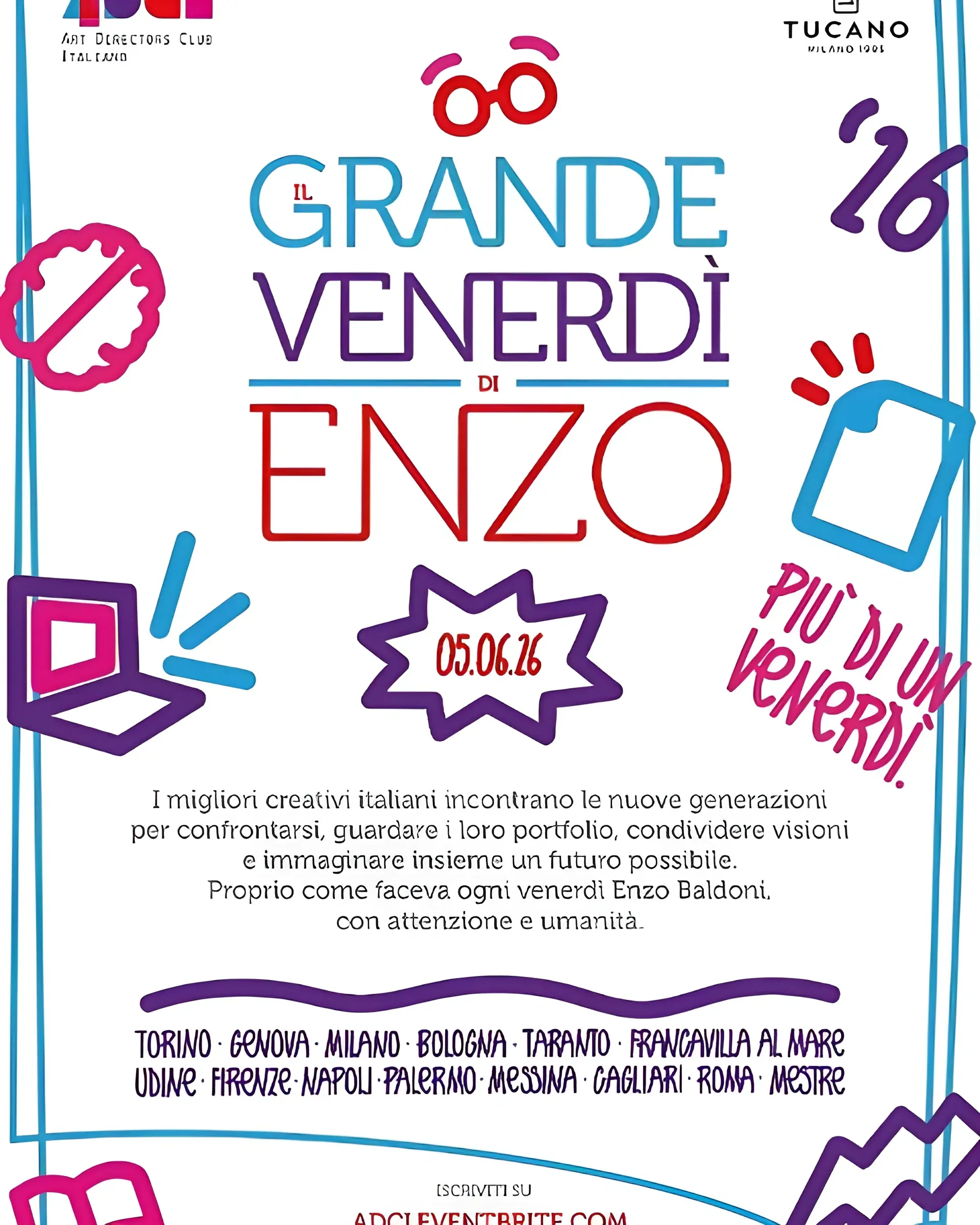 Il Grande Venerdì di Enzo is back for its 2026 edition La creatività italiana si incontra in 14 città per costruire il futuro