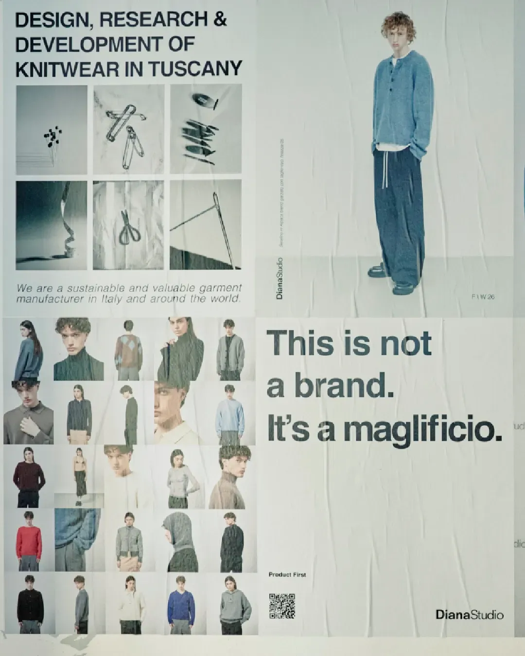 «The competitiveness of Made in Italy can no longer rely solely on price and speed», an interview with Diana Studio Rumori Quotidiani is the first physical event by the Tuscan brand that reinvents the know-how of Maglificio Diana