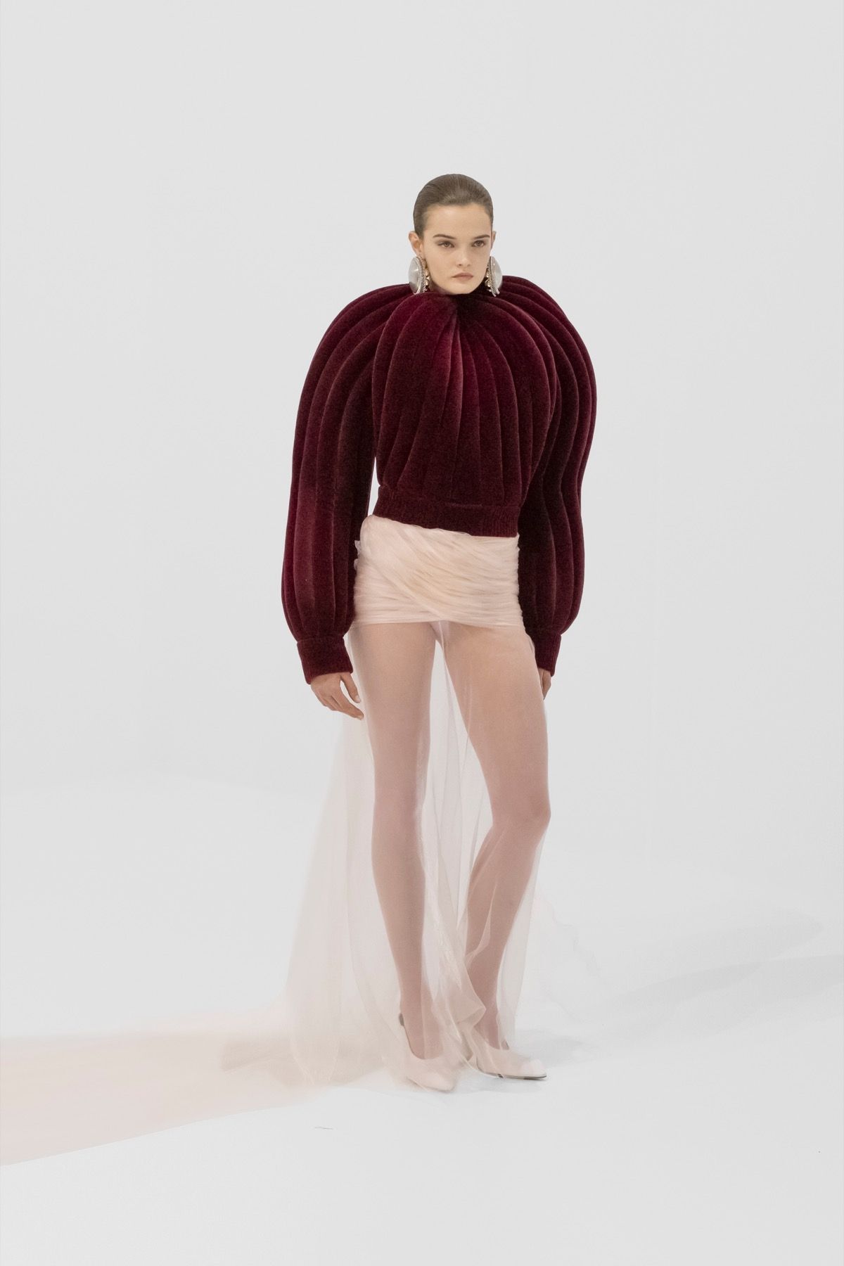 The Poetics of shapes and volumes in Jean Paul Gaultier's Couture 2027 Duran Lantik's debut collection is an ode to the brand's heritage and that of France as a whole | Image 626434