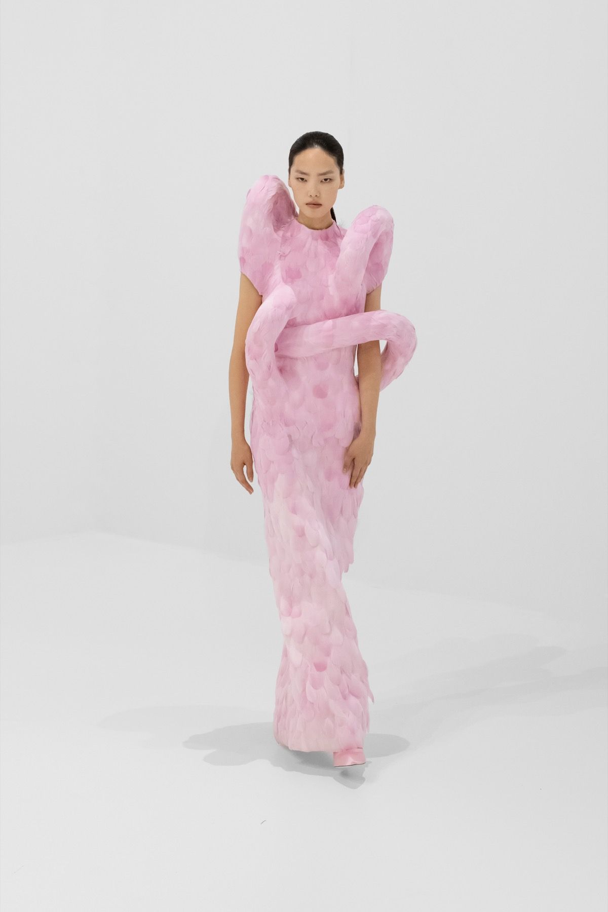 The Poetics of shapes and volumes in Jean Paul Gaultier's Couture 2027 Duran Lantik's debut collection is an ode to the brand's heritage and that of France as a whole | Image 626433