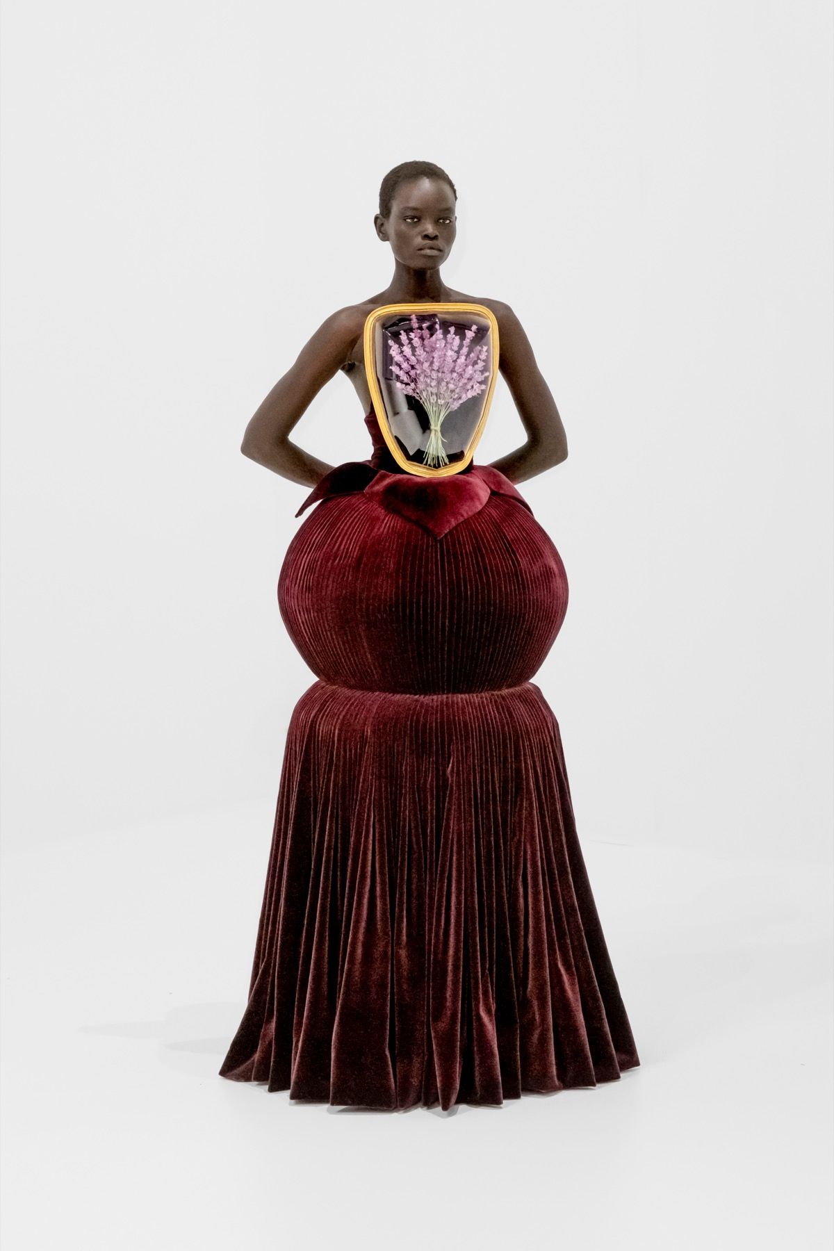 The Poetics of shapes and volumes in Jean Paul Gaultier's Couture 2027 Duran Lantik's debut collection is an ode to the brand's heritage and that of France as a whole | Image 626429