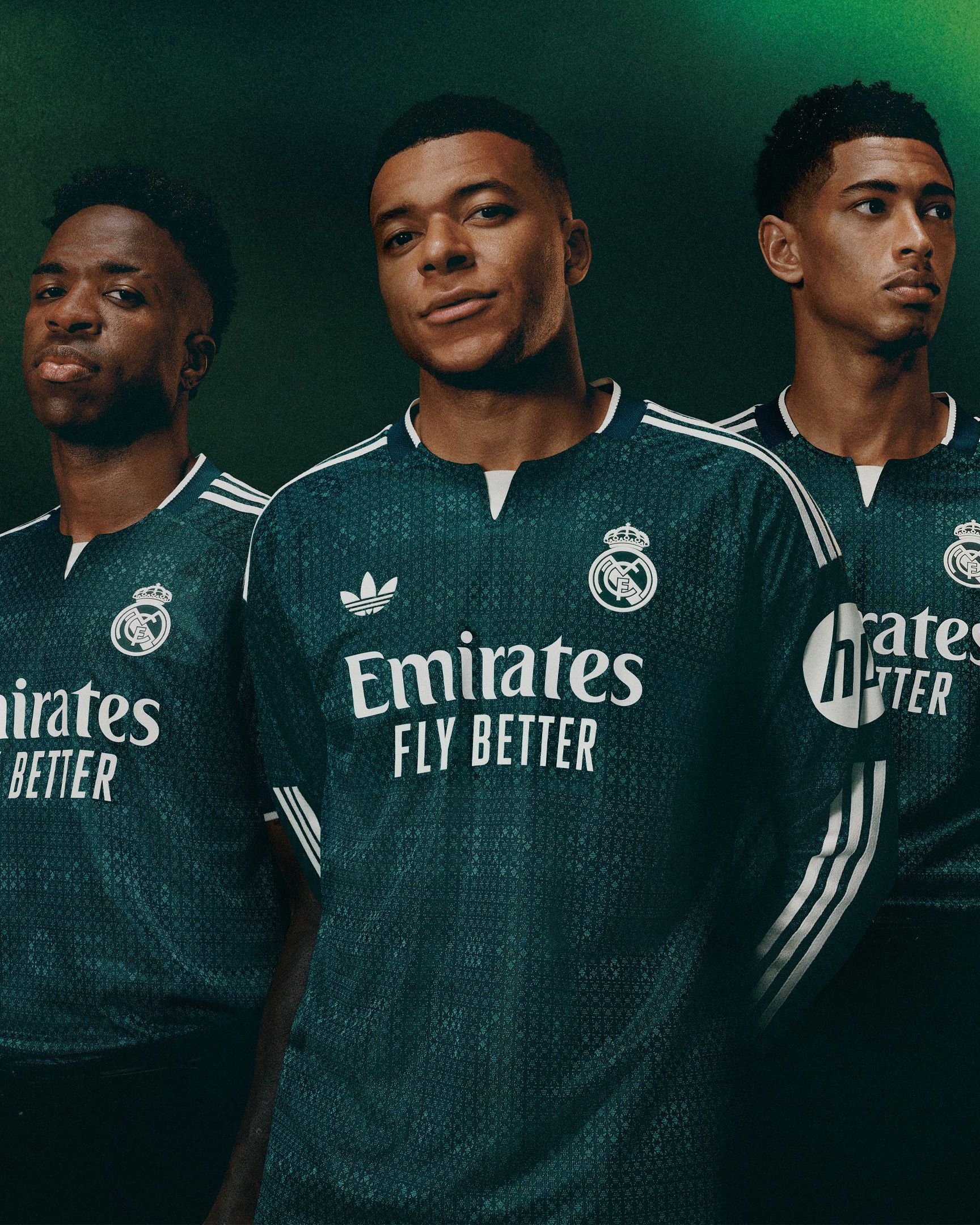 Dopo 14 anni il Real Madrid torna a vestirsi di verde adidas presenta l'Away jersey 2026/27
