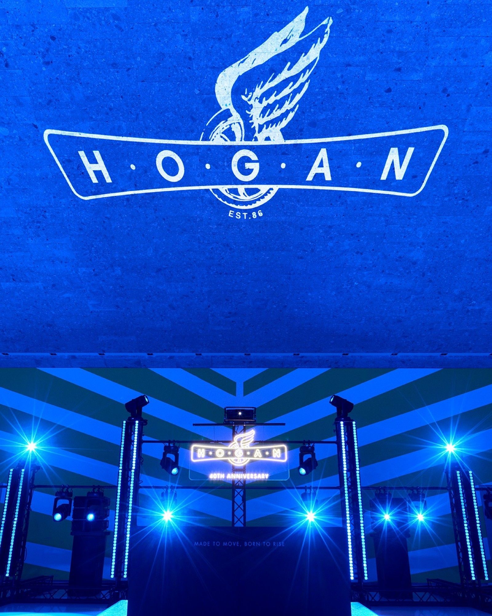 Hogan celebra 40 anni di storia attraverso cinema, cultura e innovazione Personalizzazioni immersive e una collaborazione cinematografica hanno trasformato la città in un'enorme festa