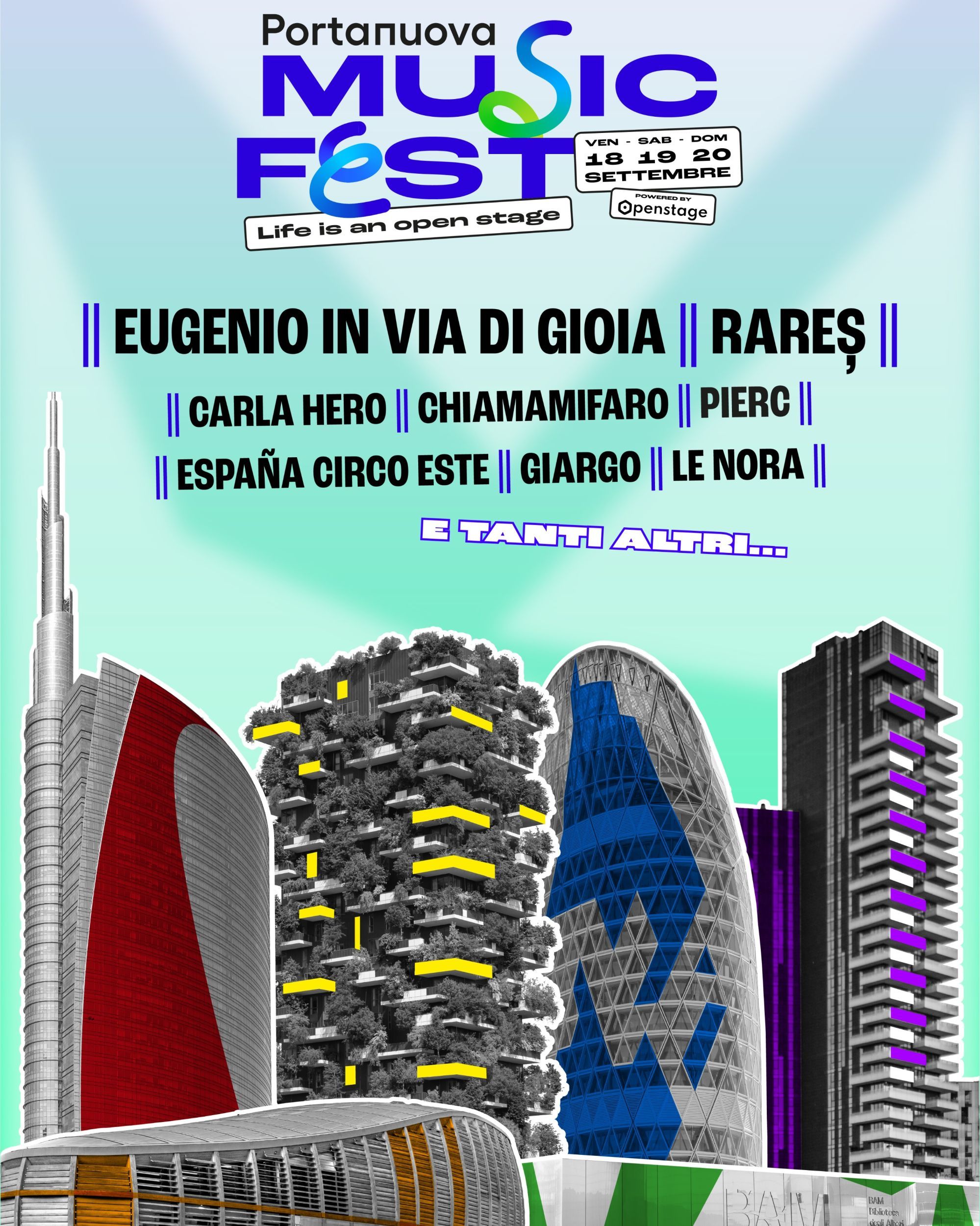 Il Portanuova Music Fest 2026 porta tre giorni di musica emergente nel cuore di Milano Dal 18 al 20 settembre il quartiere si trasforma in un grande palcoscenico gratuito con oltre 50 artisti e quattro stage
