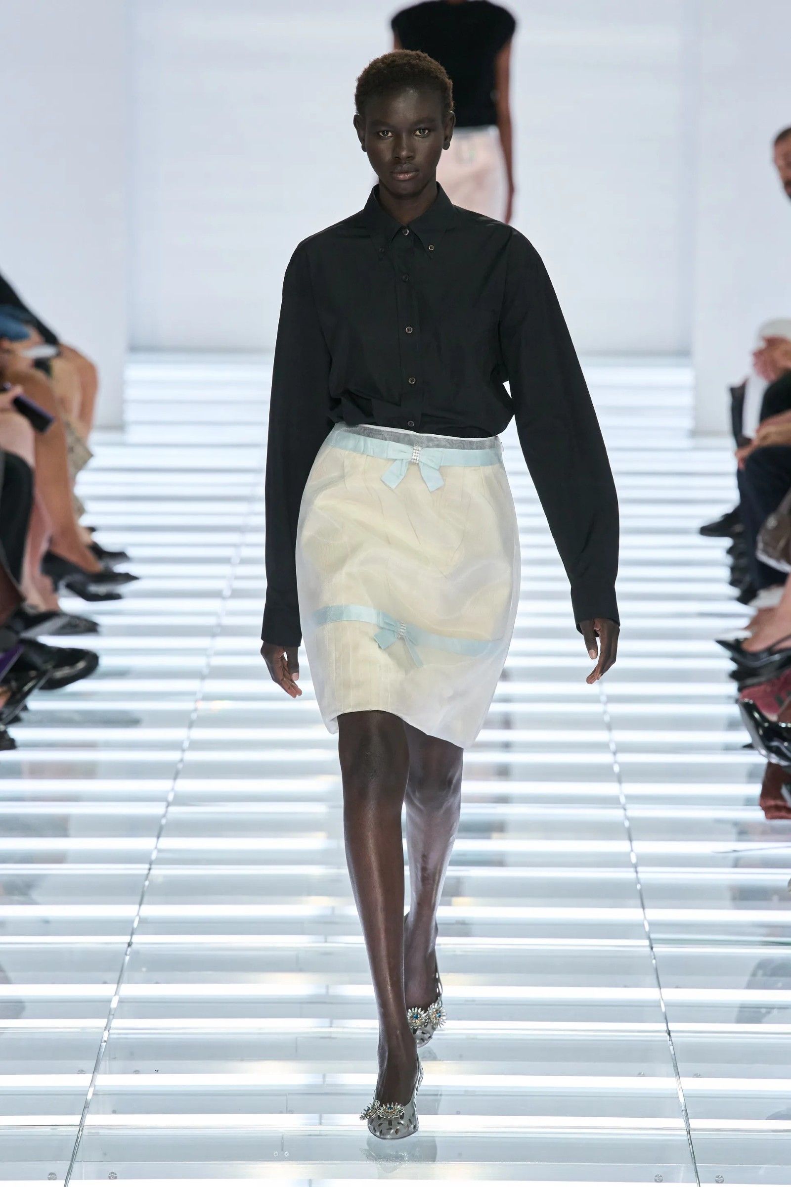 The post-modern skirts of Prada's SS27 collection Creating fashion for a world that no longer exists | Image 633529