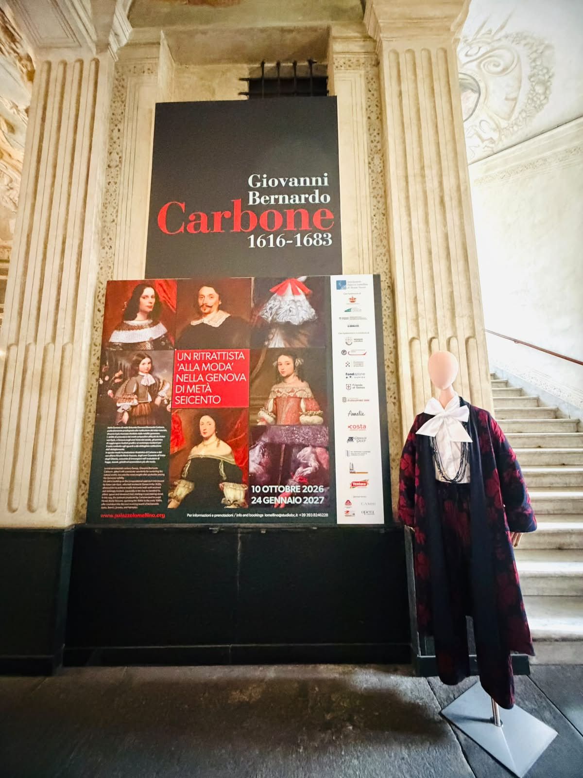 Giovanni Bernardo Carbone kehrt mit Amelie zur Ausstellung zurück Im Palazzo Nicolosio Lomellino in Genua wird der Wert des Kleides inszeniert | Image 638362