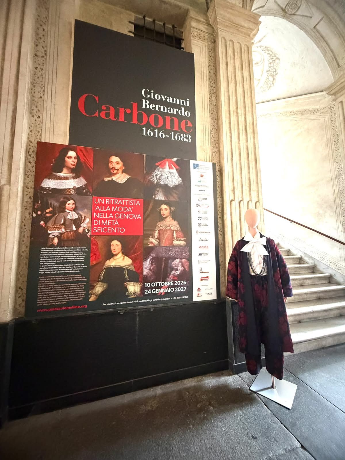 Giovanni Bernardo Carbone kehrt mit Amelie zur Ausstellung zurück Im Palazzo Nicolosio Lomellino in Genua wird der Wert des Kleides inszeniert | Image 638357