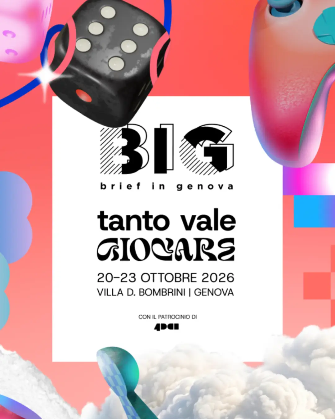 BIG-Brief in Genova e ADCI presentano Tanto vale giocare Il festival della creatività torna a Genova organizzato da URKA APS