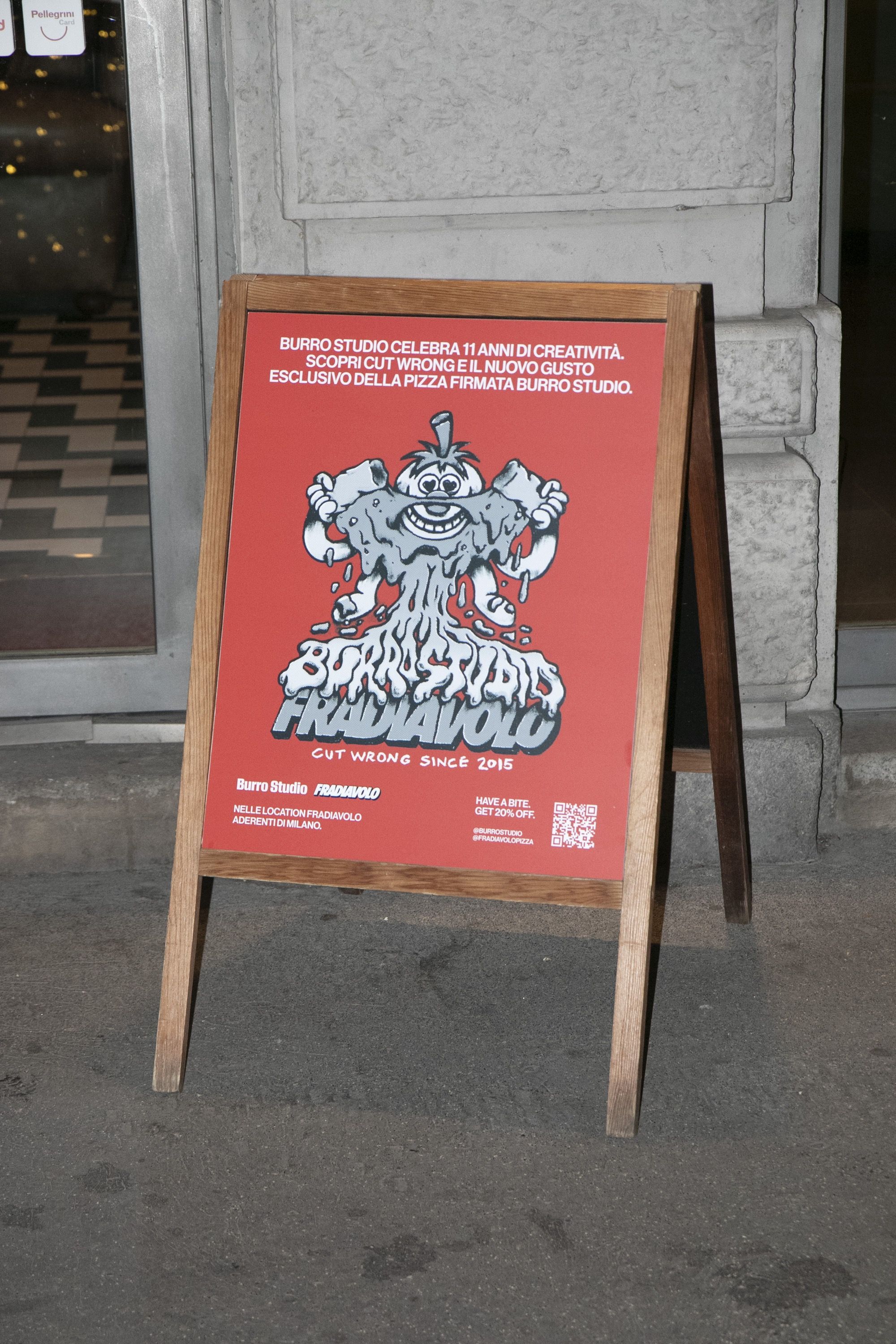 Burro Studio ha compiuto undici anni ma continua a odiare le regole Per l'anniversario ha realizzato una pizza speciale insieme a Fradiavolo Milano