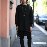 Hiroshi Hamaksaki Streetstyle in Milan