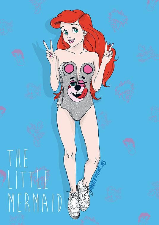 Disney Characters All Grown Up Porn - Nine Disney pincesses in Miley Cyrus'outfits - From Disney to porn