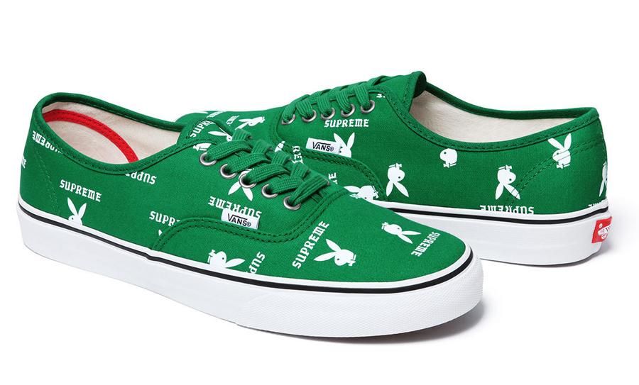 靴 Supreme Playboy Vans Authentic 26.5 Vans Authentic Supreme x Playboy Black Men's - VN-0Q0DD7M - US