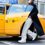 The A silhouette pants surfing the web