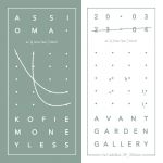 SAVE THE DATE - Assioma MONEYLESS + AUGUSTINE KOFIE Vernissage 20 Marzo ore 18.30 Via Cadolini, 29 Milano