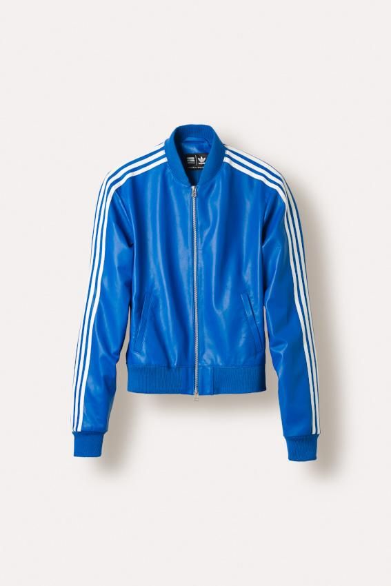 adidas Pharrell Williams ブラックレザージャケット Adidas Consortium x Pharrell Williams Leather Track Top