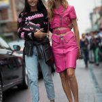 Chiara Ferragni e Gilda Ambrosio Streetstyle in Milan