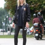 Marique Schimmel Streetstyle in Milan
